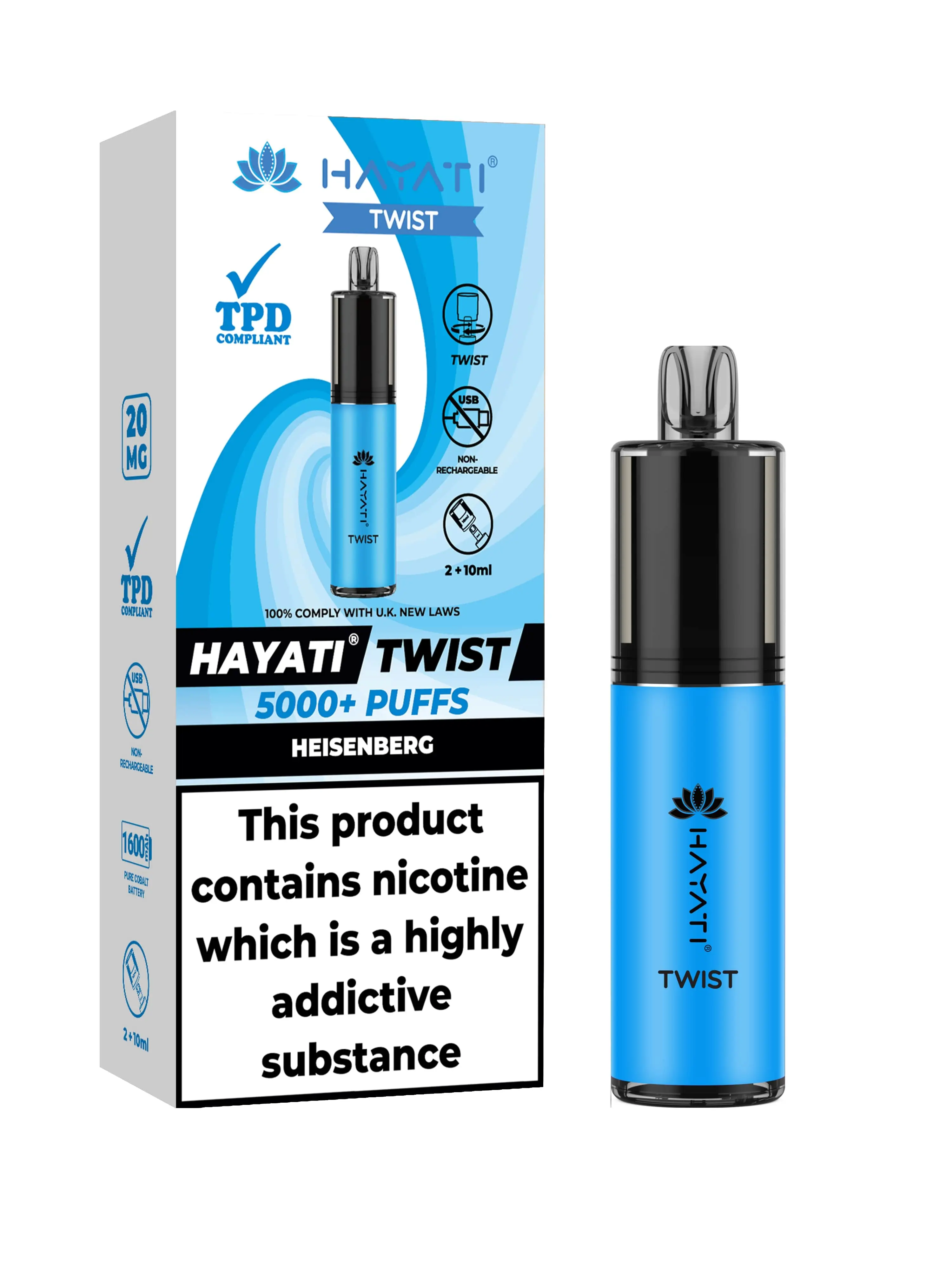  Heisenberg Hayati Twist 5000 Disposable Pod Kit 